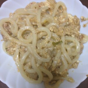 豚キムチ焼きうどん